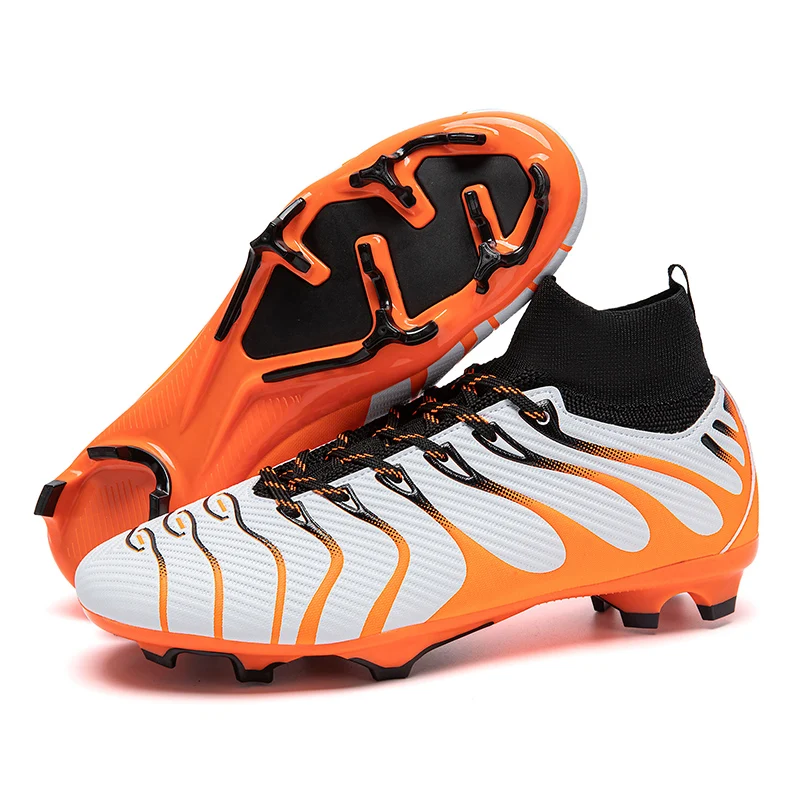 Chaussures de Football chaussures de Football professionnelles pour hommes crampons de terrain haut de gamme Football adolescent anti-dérapant Crampon Futbol baskets 2025 – Image 2