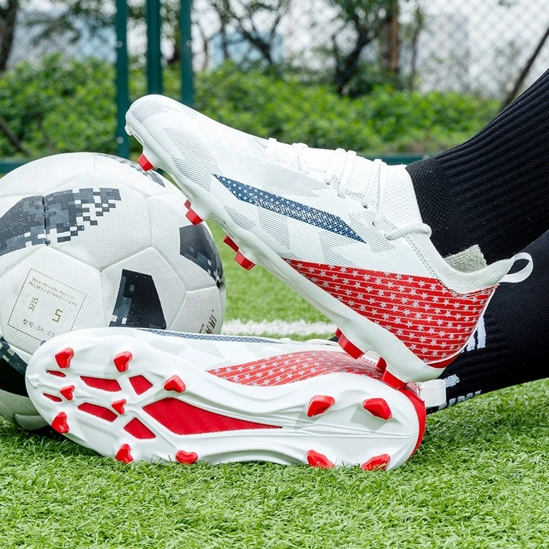 Chaussure de Football unisexe à longues pointes de marque classique, baskets de Football professionnelles, confortables et résistantes, chaussures de Football en plein air – Image 4