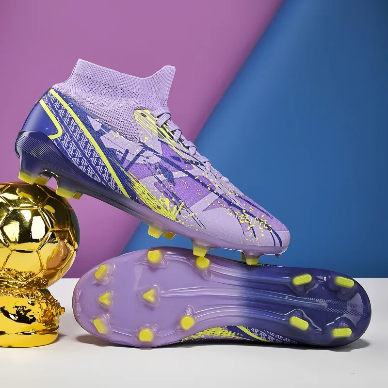 Nouveaux hommes chaussures de Football Sport en plein air adulte bottes de Football Match unisexe crampons ultraléger antidérapant confortable herbe de haute qualité – Image 3