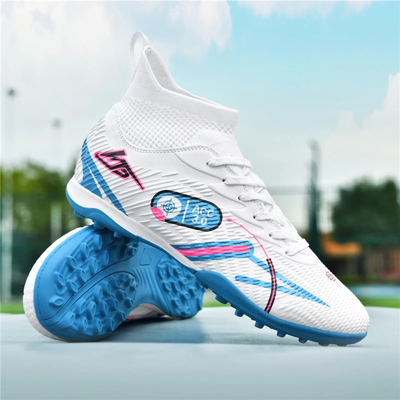 Chaussures de Football professionnelles pour adolescents, garçons et filles, chaussures de sport antidérapantes et respirantes, nouvelle collection – Image 6