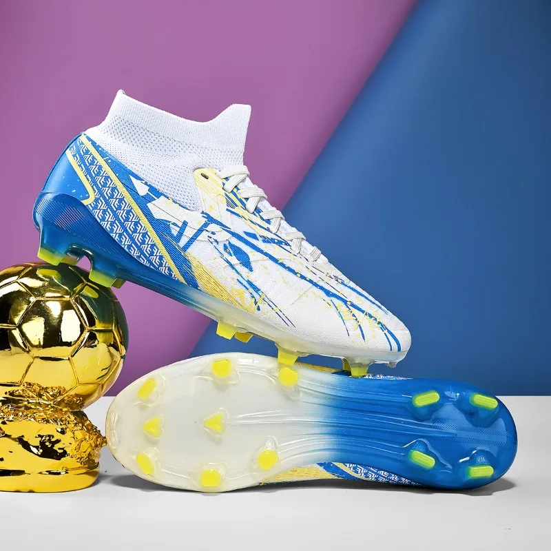 Nouveaux hommes chaussures de Football Sport en plein air adulte bottes de Football Match unisexe crampons ultraléger antidérapant confortable herbe de haute qualité – Image 2