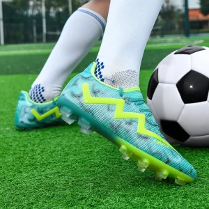 Alternative view of Crampons de Football unisexes pour jeunes, chaussures de Football légères pour l'entraînement des matchs, poignée améliorée, durables FG TF, confortables et respirantes