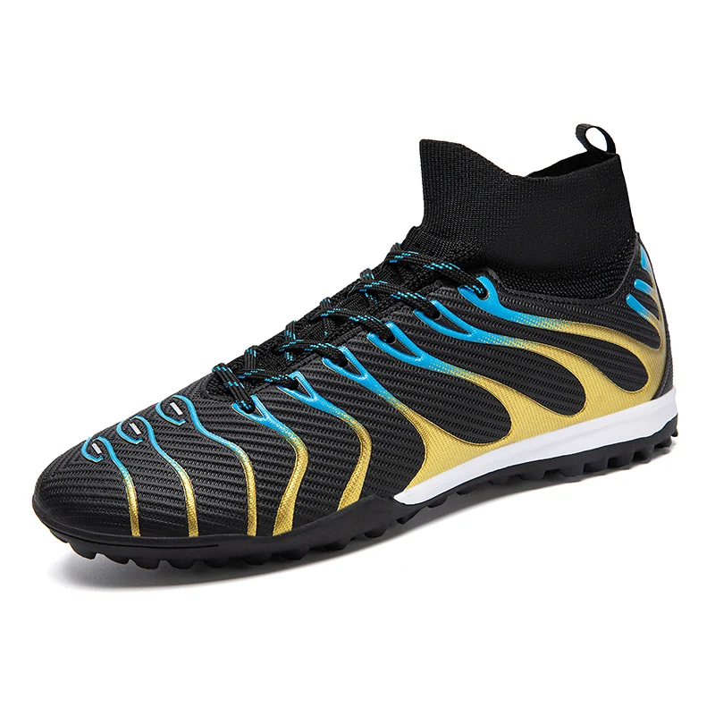 Chaussures de Football chaussures de Football professionnelles pour hommes crampons de terrain haut de gamme Football adolescent anti-dérapant Crampon Futbol baskets 2025 – Image 3