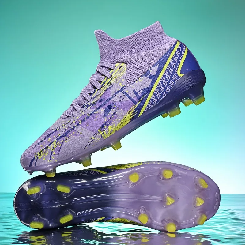 Nouveaux hommes chaussures de Football Sport en plein air adulte bottes de Football Match unisexe crampons ultraléger antidérapant confortable herbe de haute qualité – Image 6