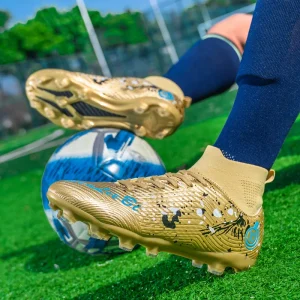 Alternative view of Crampons de Football de haute qualité pour hommes chaussures de Football société garçons bottes de Football enfants chaussures de Football baskets bottes de Football unisexes