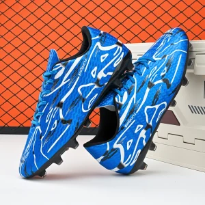 Baskets d'extérieur chaussures de Football professionnelles pour hommes bottes de Football d'entraînement en salle de société chaussures de Football rapides à semelles en caoutchouc