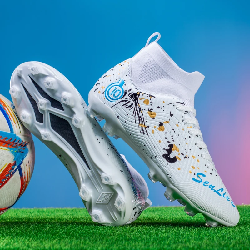 Crampons de Football de haute qualité pour hommes chaussures de Football société garçons bottes de Football enfants chaussures de Football baskets bottes de Football unisexes – Image 5