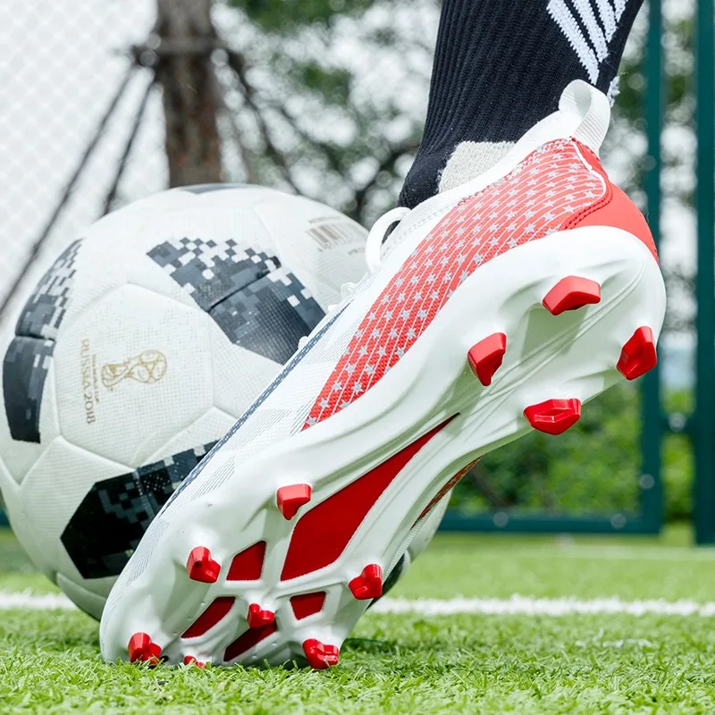 Chaussure de Football unisexe à longues pointes de marque classique, baskets de Football professionnelles, confortables et résistantes, chaussures de Football en plein air – Image 6