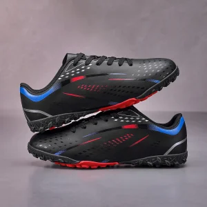 Alternative view of Crampons de football unisexes pour l'entraînement et les matchs des jeunes, chaussures de football légères TF avec poignée améliorée, confort, conception durable