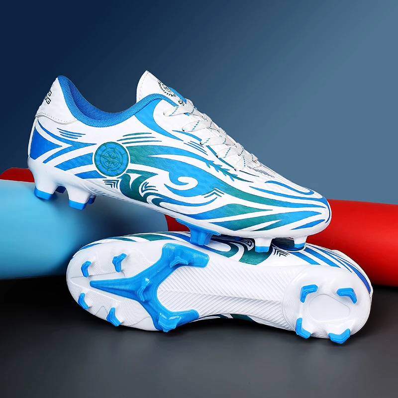 Nouveau Hommes chaussures de Football unisexe respirant crampons de sport bottes de Football professionnel en plein air ultraléger antidérapant – Image 2