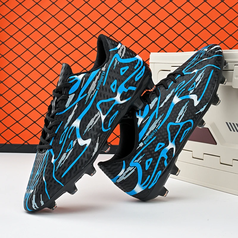 Baskets d'extérieur chaussures de Football professionnelles pour hommes bottes de Football d'entraînement en salle de société chaussures de Football rapides à semelles en caoutchouc – Image 3