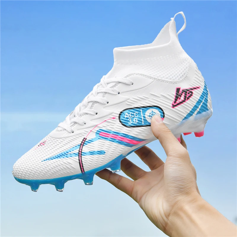 Chaussures de Football professionnelles pour adolescents, garçons et filles, chaussures de sport antidérapantes et respirantes, nouvelle collection – Image 4