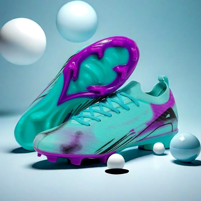 Nouveaux hommes bottes de Football chaussures d'entraînement crampons de Football chaussures de Football FG antidérapant longues pointes ultralégères en plein air livraison directe